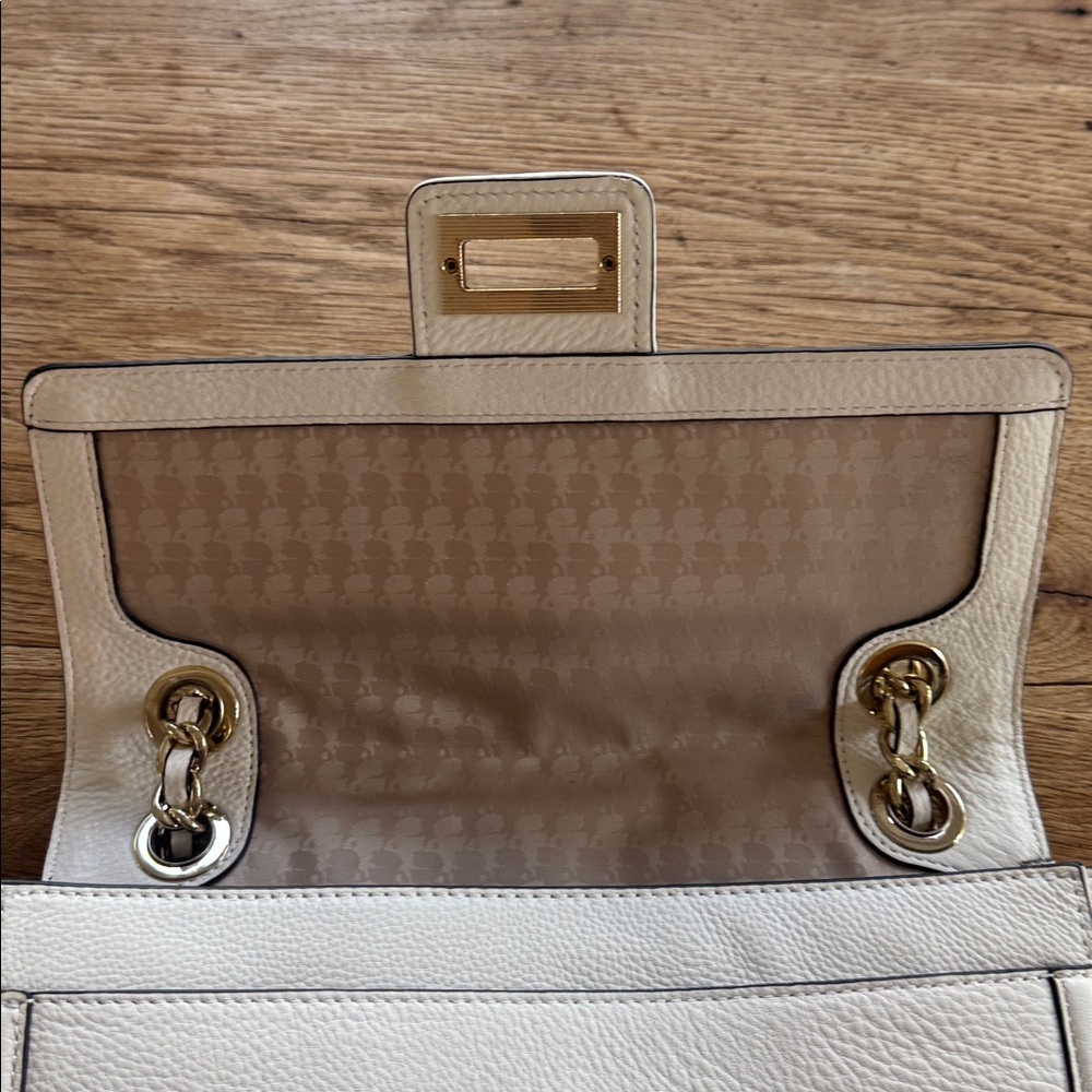 karl lagerfeld paris shoulder bag in pebble leather - Picture 8 of 10